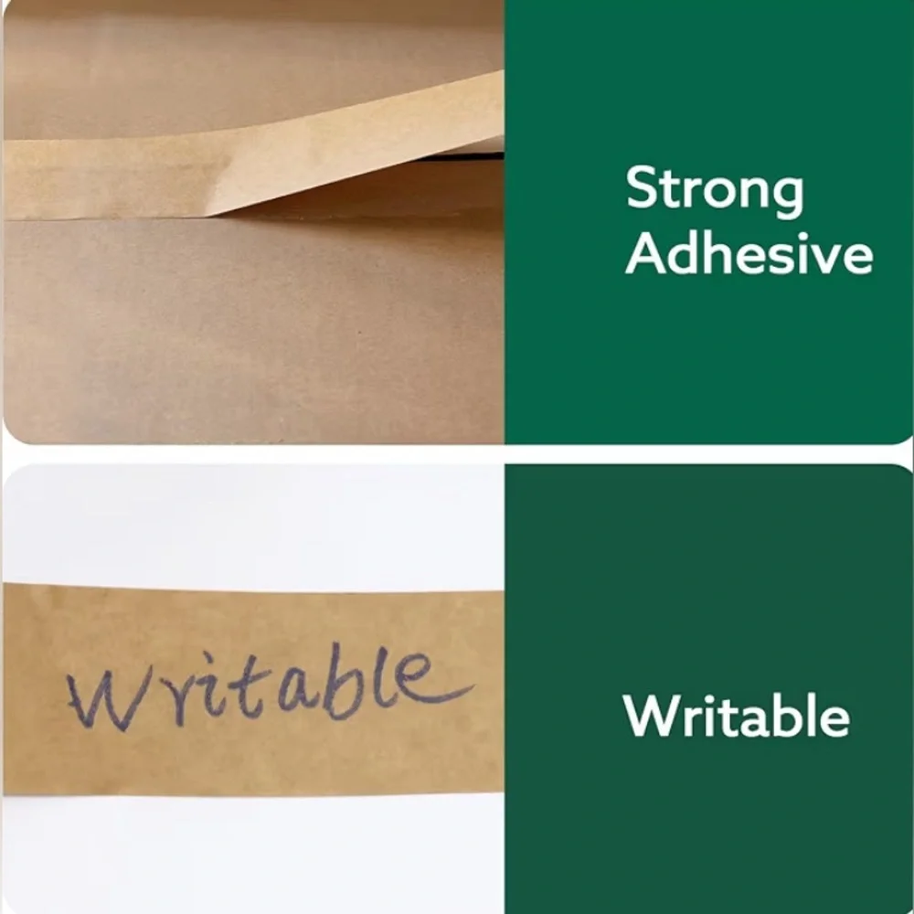 Kraft Paper Packaging Tape One Roll 2 Inch x 55 Yards
